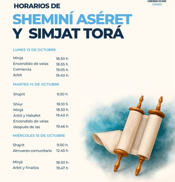 SHEMINÍ ASÉRET Y SIMJAT TORÁ